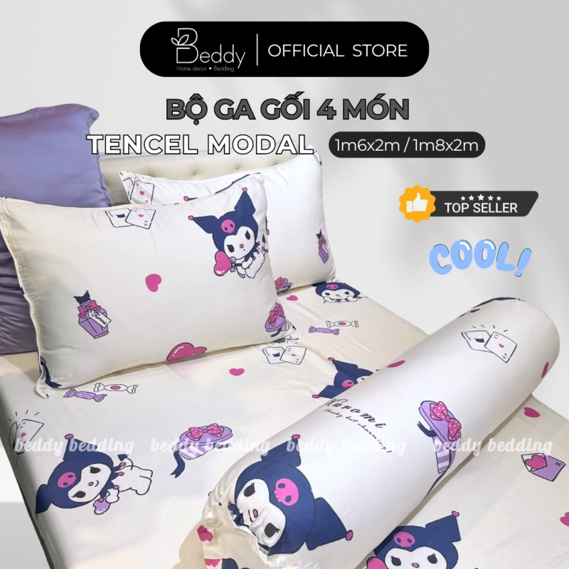 NHIỀU MẪU | BỘ 4 MÓN TENCEL MODAL 1m8x2m