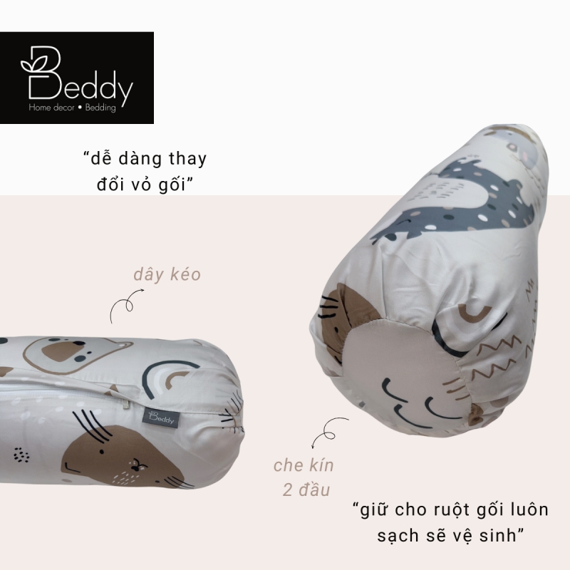 Vỏ Gối Ôm Tencel Kids 30x80cm