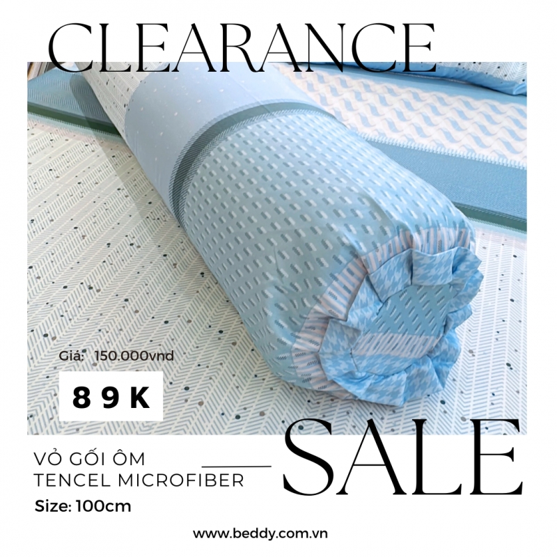 Vỏ Gối Ôm Tencel Microfiber 100cm